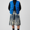 Wide-Leg Y2K Abstract Graphic Denim Culottes