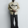"Chilcups Art" Chenille Embroidered Varsity Jacket