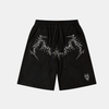 Gothic Graphic Print Fleece Shorts