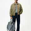 Multi-Zip Tactical Utility Pocket Bomber Jacket