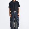 Dirty Dyed Multi-Pocket Cargo Jeans