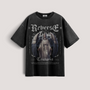Reberse Angel Graphic Washed T-Shirt