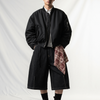 Deconstructed Plaid Detail Denim Culottes